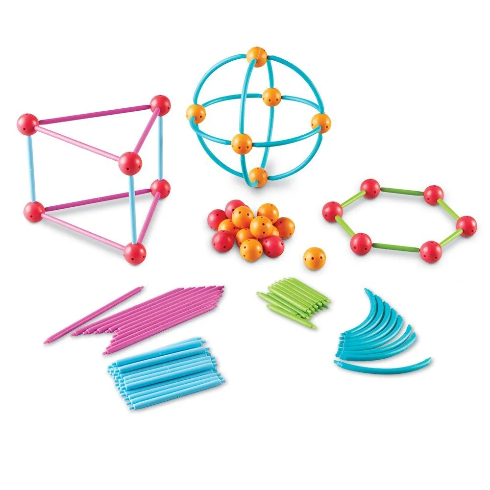 Learning Resources Puzzle Geometric Shapes Building Set