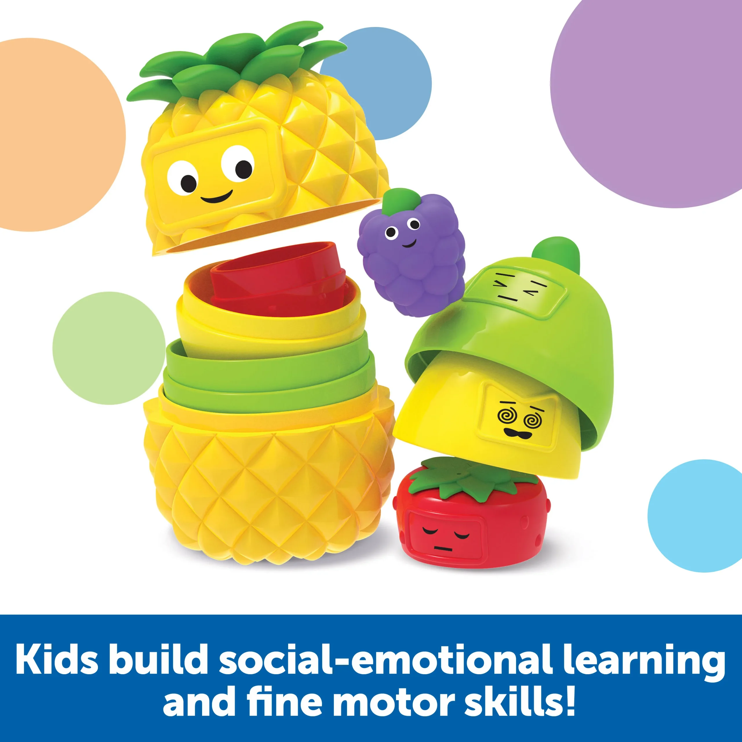 Learning Resources Puzzle Big Feelings Nesting Fruit Friends - Image 4