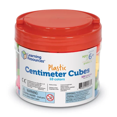 Learning Resources Puzzle Centimeter Cubes, Set of 500