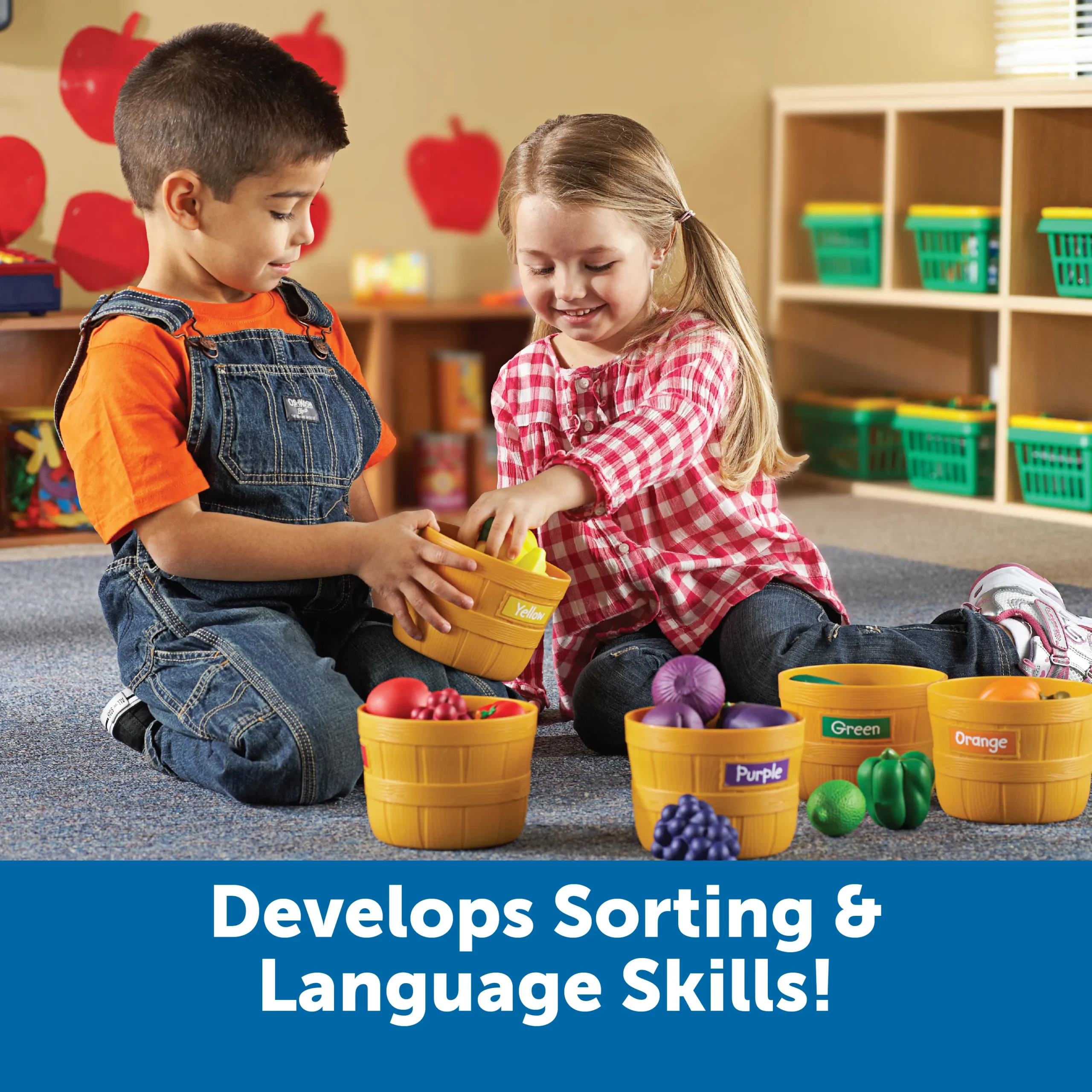 Learning Resources Puzzle Farmer's Market Color Sorting Set - Image 4