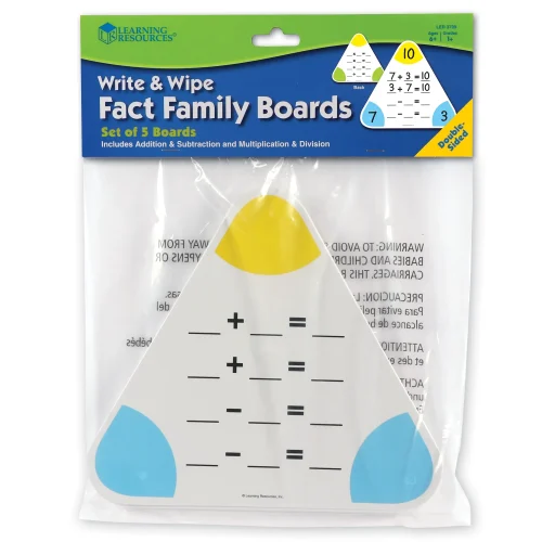 Alternative view of Learning Resources Puzzle Write & Wipe Fact Family Boards