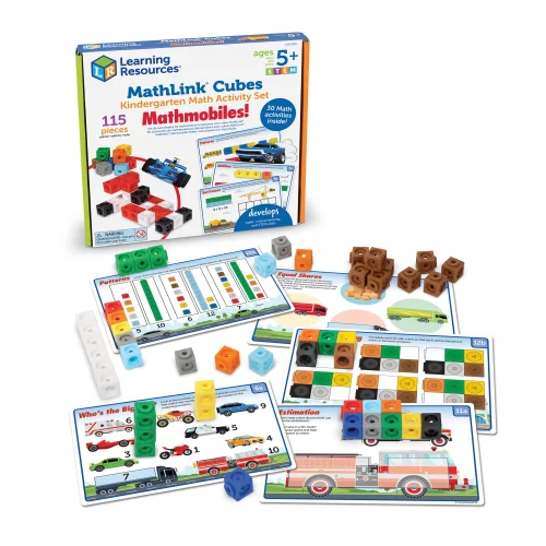 Learning Resources Puzzle MathLink® Cubes Kindergarten Math Activity Set: Mathmobiles!