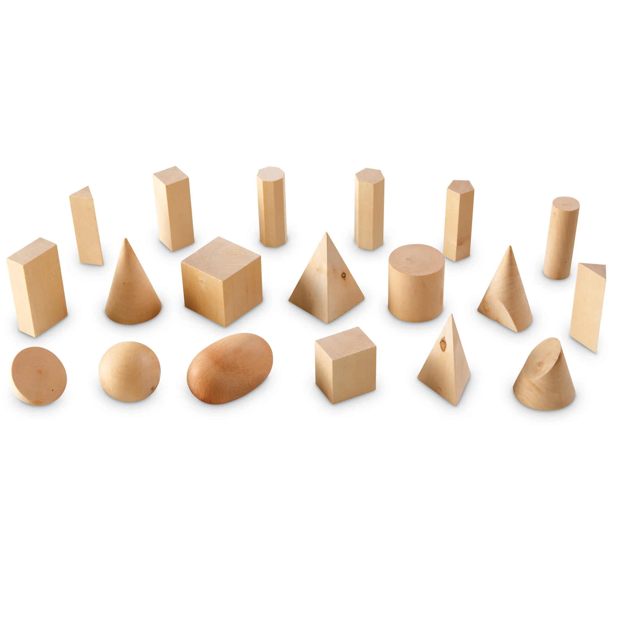 Learning Resources Puzzle Wooden Geometric Solids - Image 3