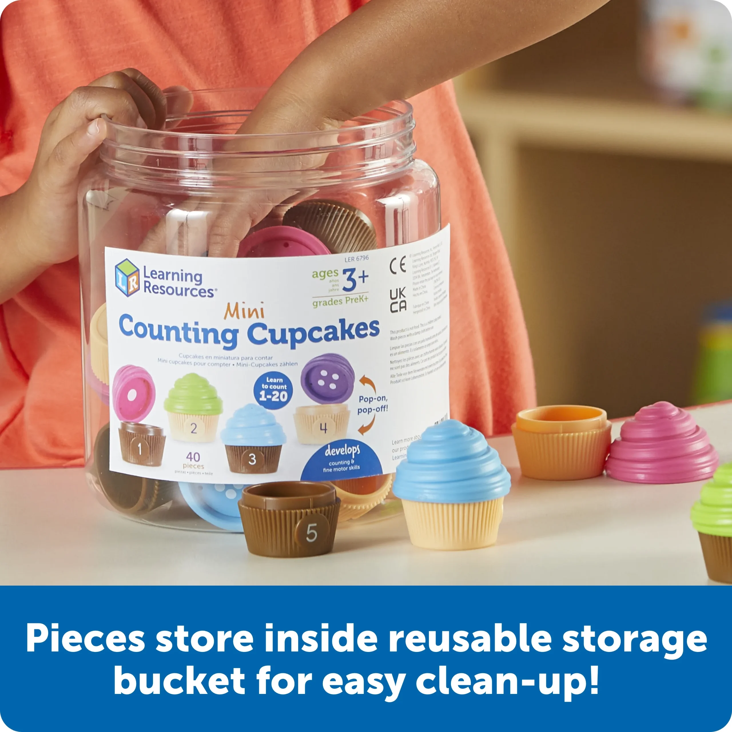 Learning Resources Puzzle Mini Counting Cupcakes - Image 5
