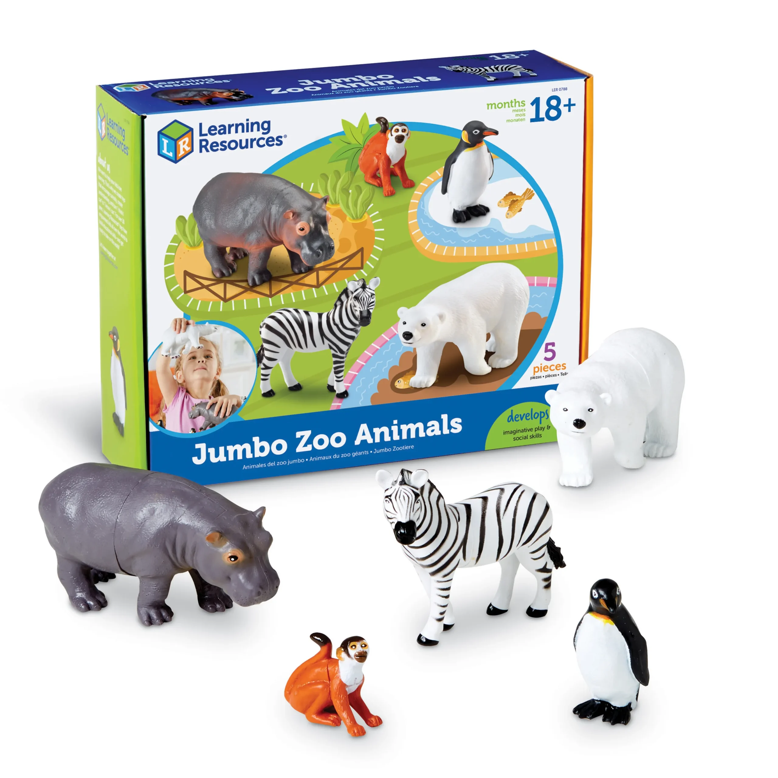 Learning Resources Puzzle Jumbo Zoo Animals