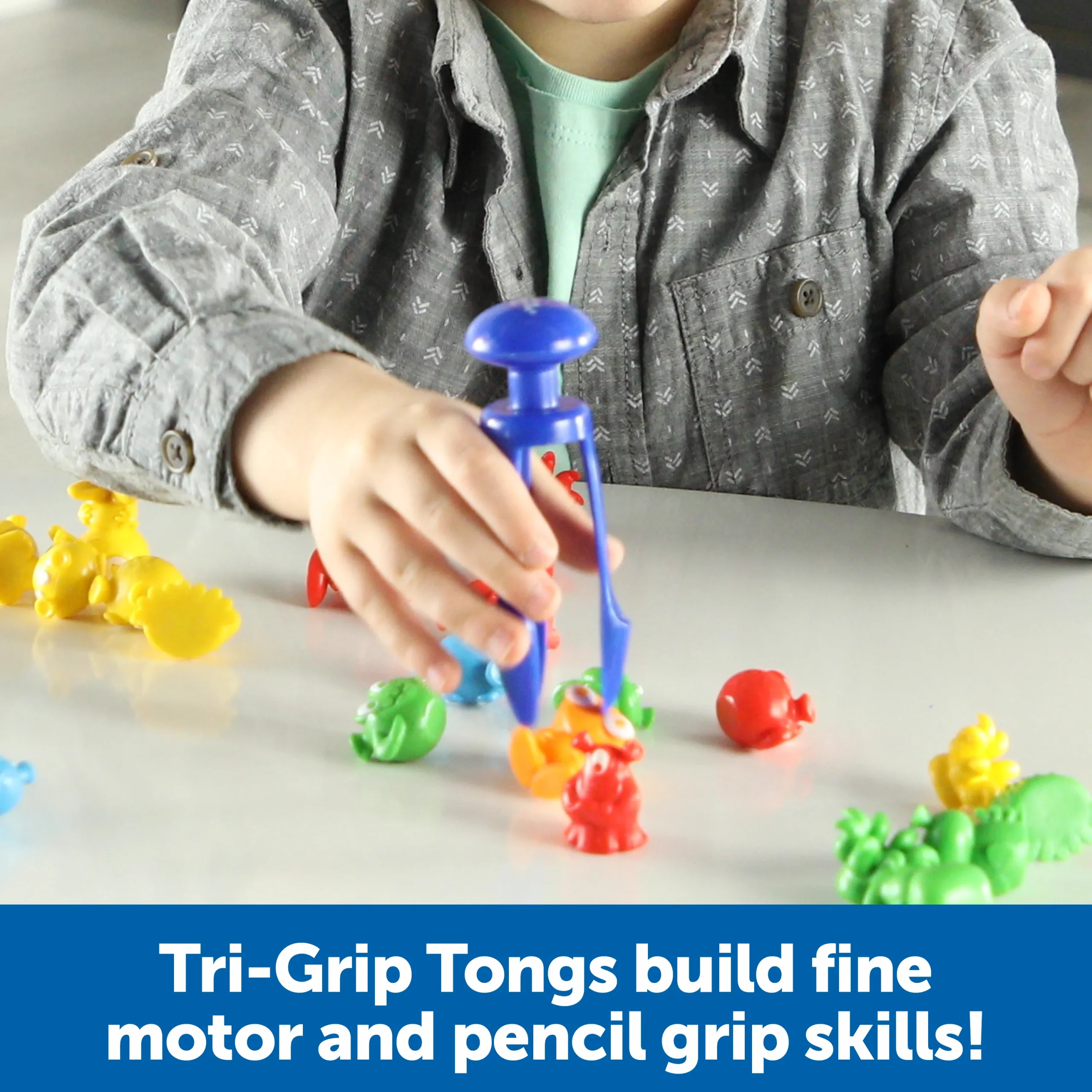 Learning Resources Puzzle Grab & Sort Fine Motor Alien Counters - Image 4