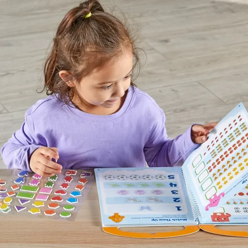 Alternative view of Learning Resources Puzzle Skill Builders! Smart Stickers - Colors, Numbers & Shapes