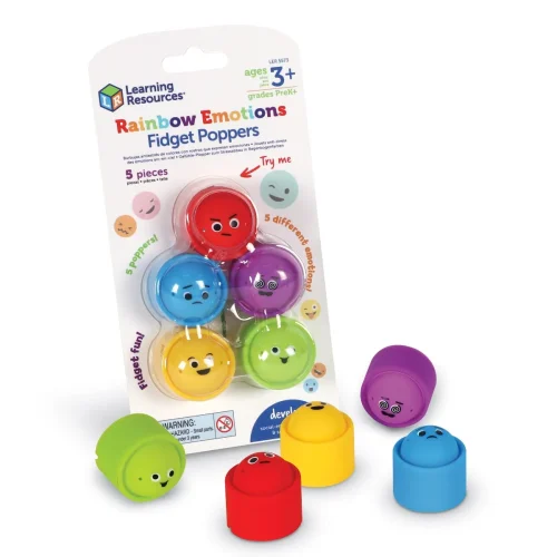 Alternative view of Learning Resources Puzzle Rainbow Emotions Fidget Poppers