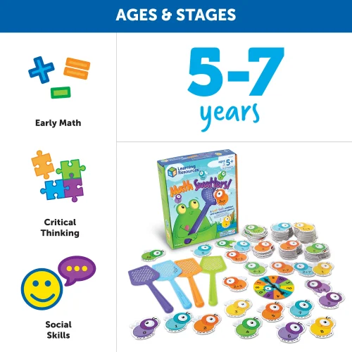 Alternative view of Learning Resources Puzzle Mathswatters™ Addition & Subtraction Game