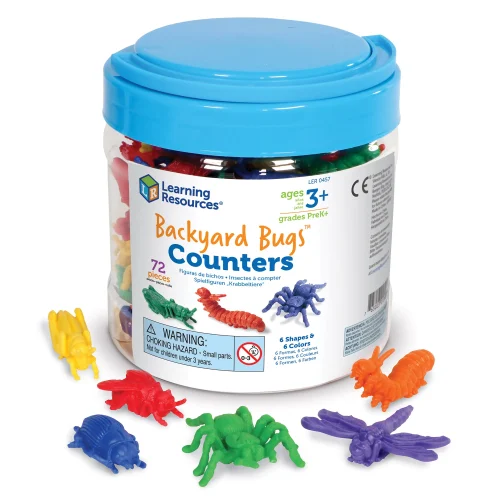 Learning Resources Puzzle Backyard Bugs™ Counters, Set of 72
