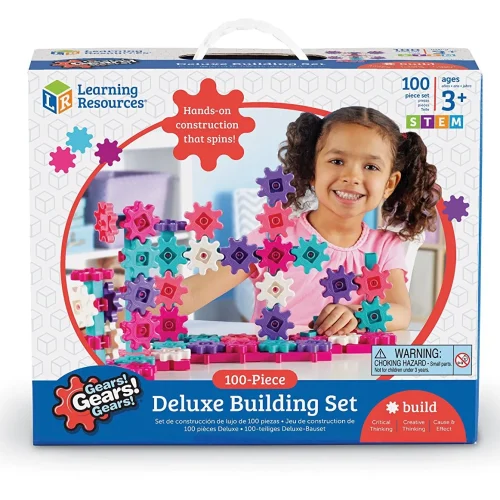 Alternative view of Learning Resources Puzzle Gears! Gears! Gears!® Deluxe Building Set - Pink