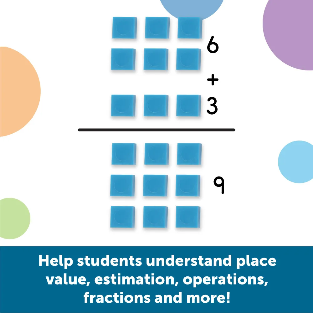 Learning Resources Puzzle Base Ten Blocks Smart Pack, Set of 121 - Image 5