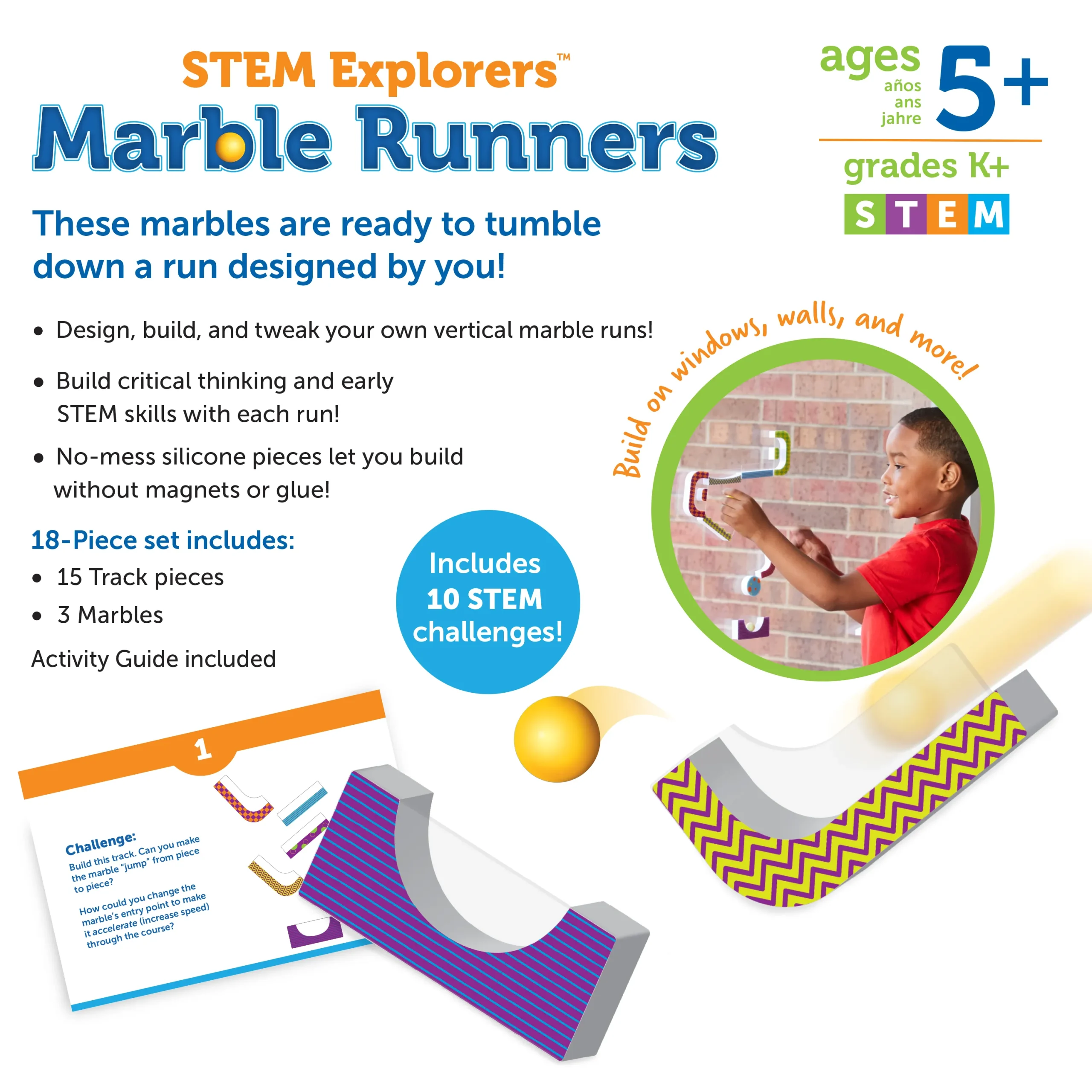 Learning Resources Puzzle STEM Explorers™ Marble Runners - Image 6