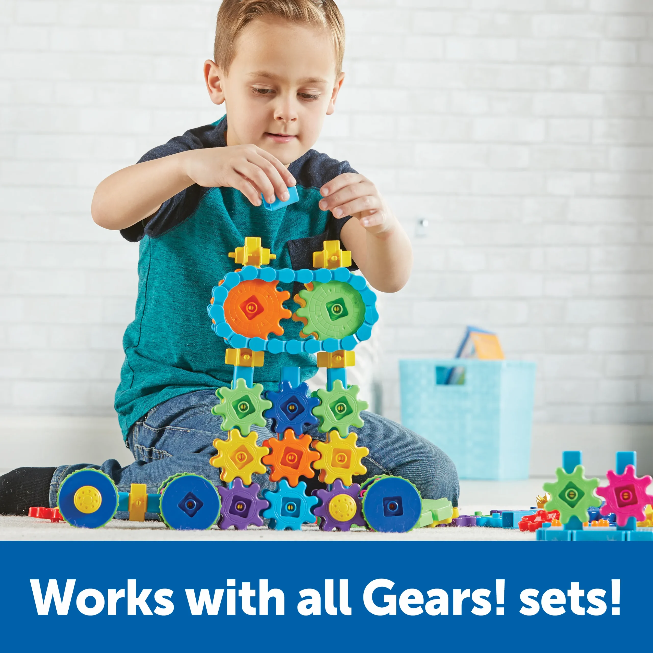 Learning Resources Puzzle Gears! Gears! Gears!® Mega Builds - Image 5