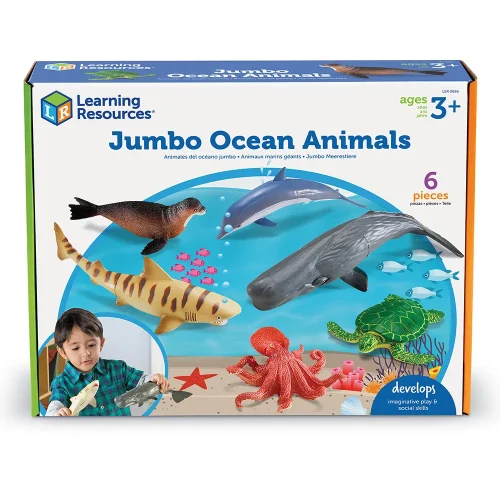 Alternative view of Learning Resources Puzzle Jumbo Ocean Animals