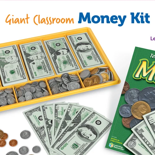 Alternative view of Learning Resources Puzzle Giant Classroom Money Kit