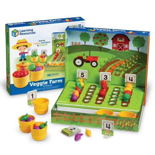 Learning Resources Puzzle Veggie Farm Sorting Set