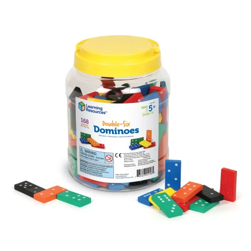 Learning Resources Puzzle Double-Six Wooden Dominoes
