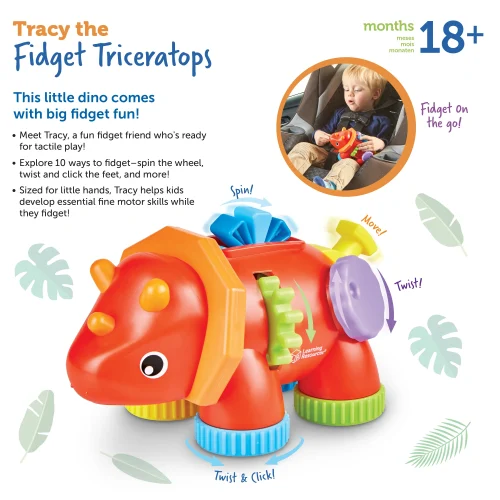 Alternative view of Learning Resources Puzzle Tracy the Fidget Triceratops