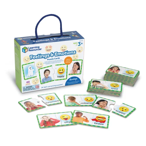 Learning Resources Puzzle Feelings & Emotions Puzzle Cards