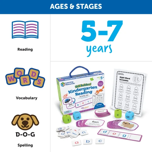 Alternative view of Learning Resources Puzzle Skill Builders! Kindergarten Reading