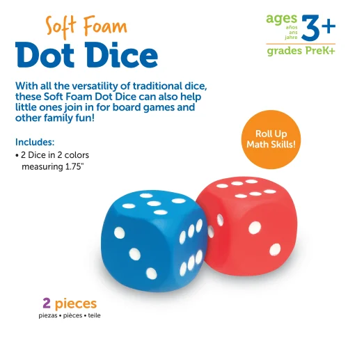 Alternative view of Learning Resources Puzzle Foam Dot Dice