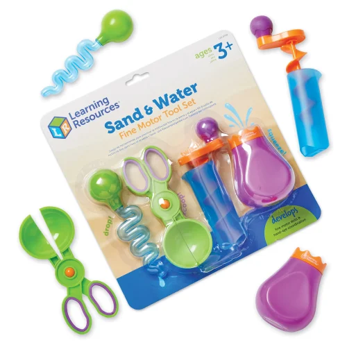 Learning Resources Puzzle Sand & Water Fine Motor Tool Set