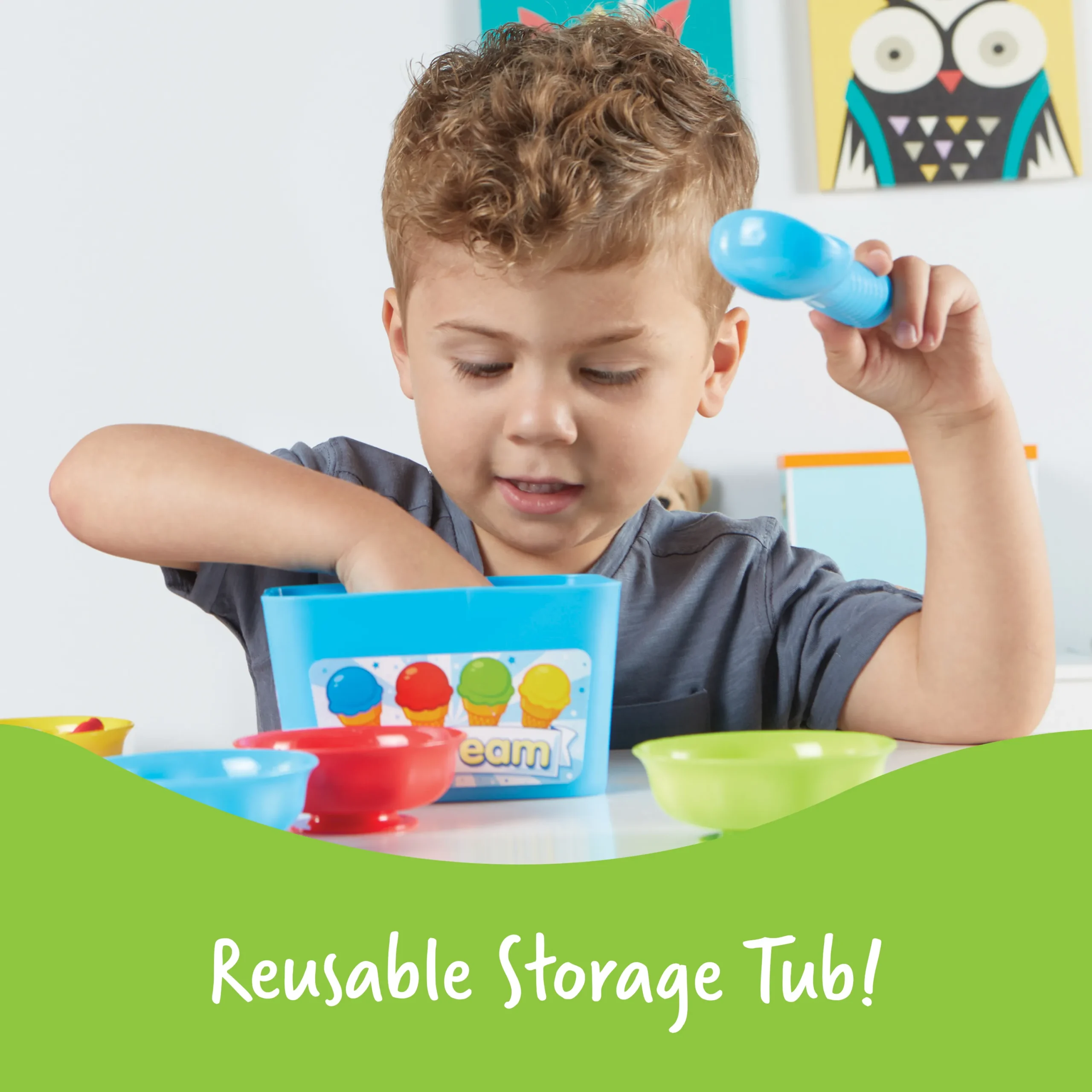 Learning Resources Puzzle Smart Scoops Math Activity Set - Image 6