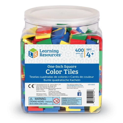 Alternative view of Learning Resources Puzzle Square Color Tiles, Set of 400