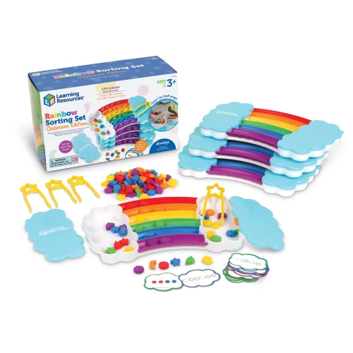 Learning Resources Puzzle Rainbow Sorting Classroom Activity Set