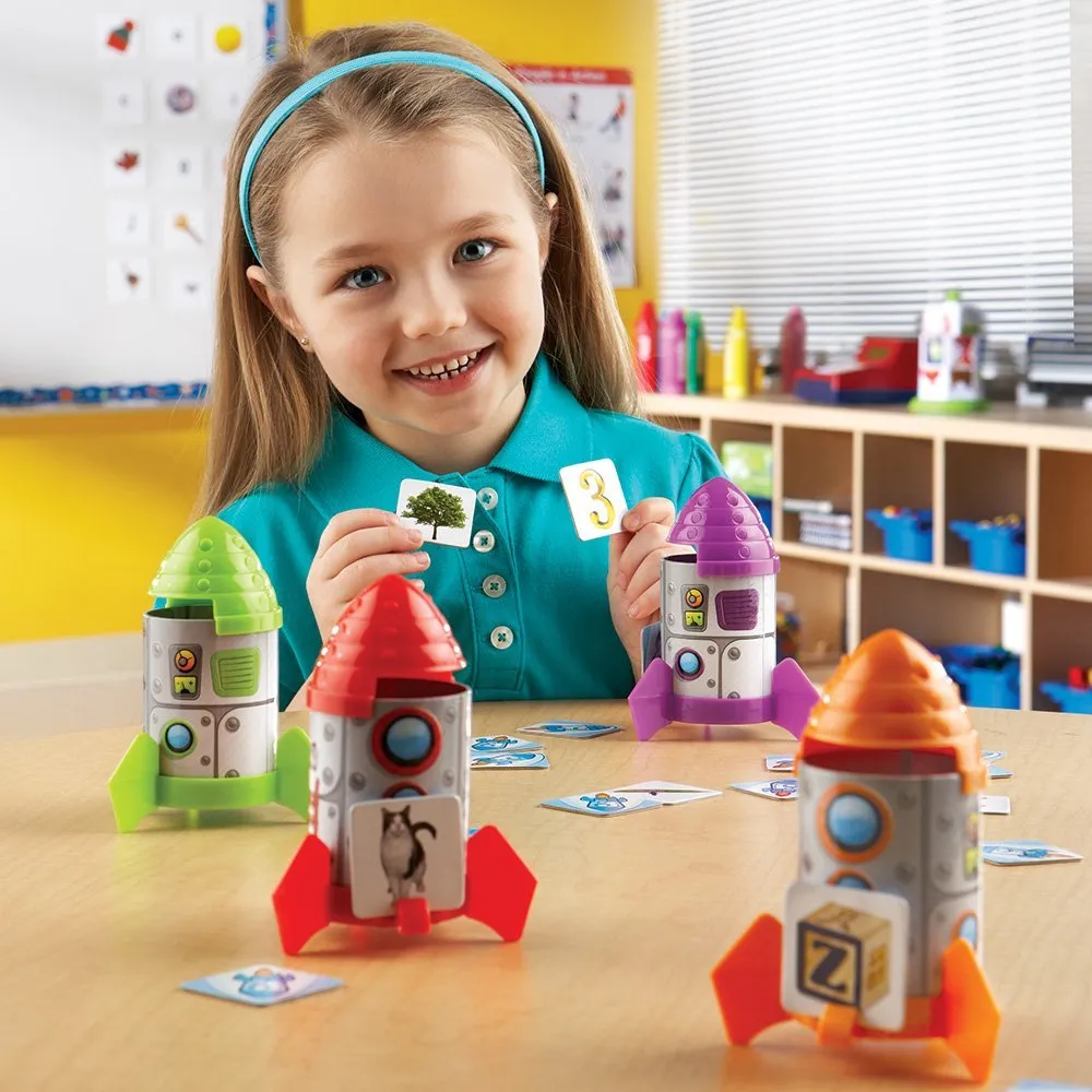 Learning Resources Puzzle Rhyme & Sort Rockets - Image 3