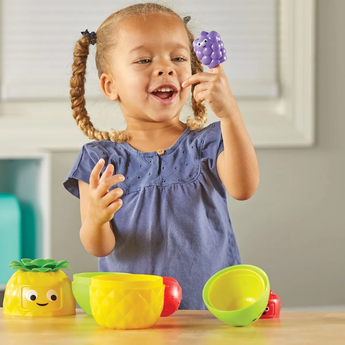 Learning Resources Puzzle Big Feelings Nesting Fruit Friends - Image 16