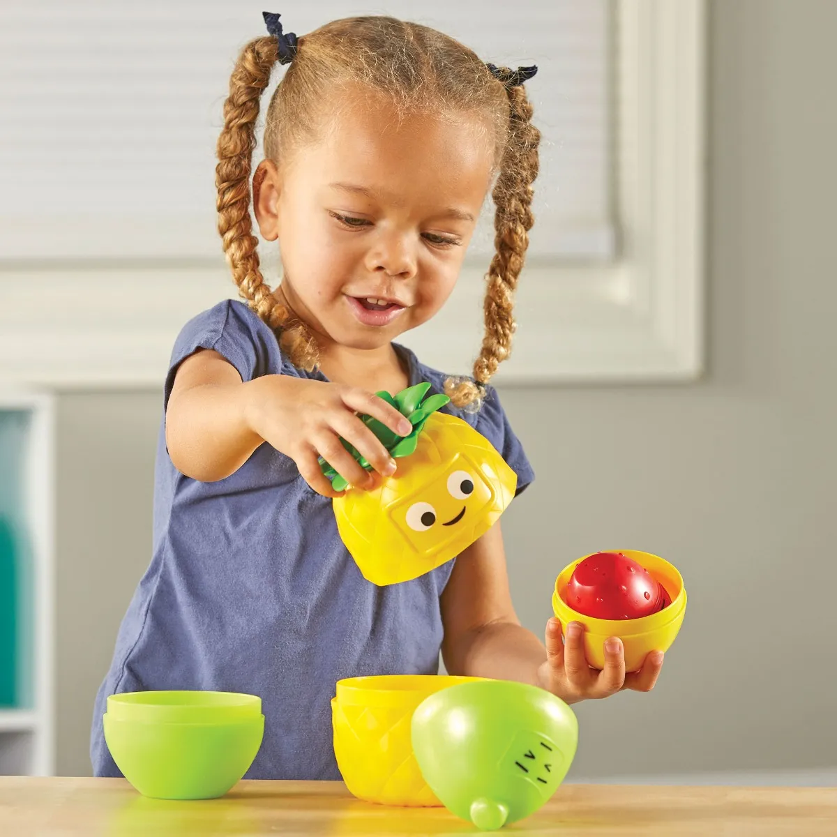 Learning Resources Puzzle Big Feelings Nesting Fruit Friends - Image 14