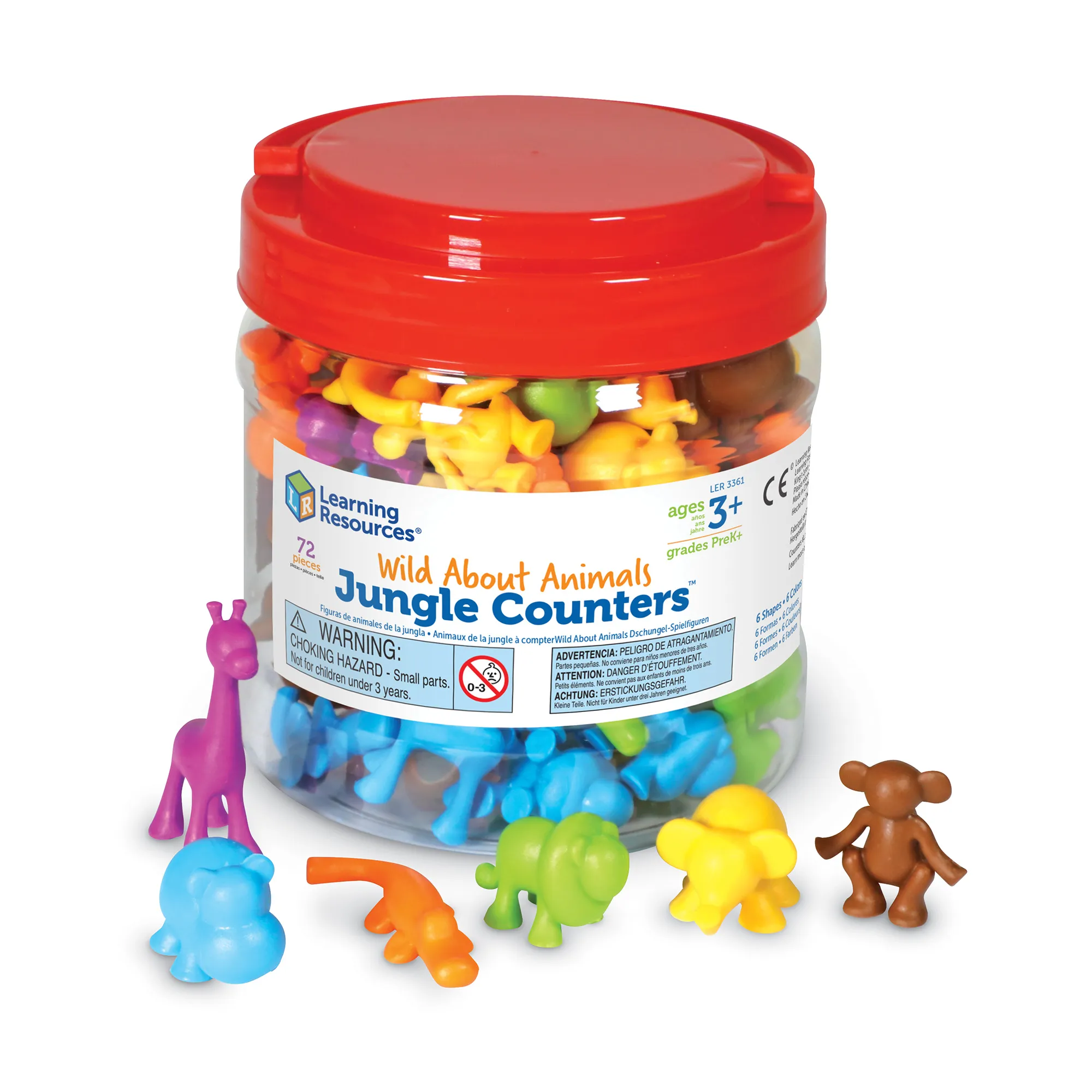 Learning Resources Puzzle Wild About Animals Jungle Counters™ - Image 3