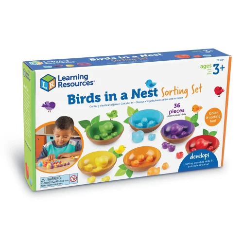 Alternative view of Learning Resources Puzzle Birds in a Nest Sorting Set
