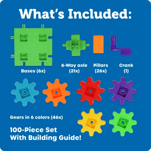 Alternative view of Learning Resources Puzzle Gears! Gears! Gears!® Deluxe Building Set