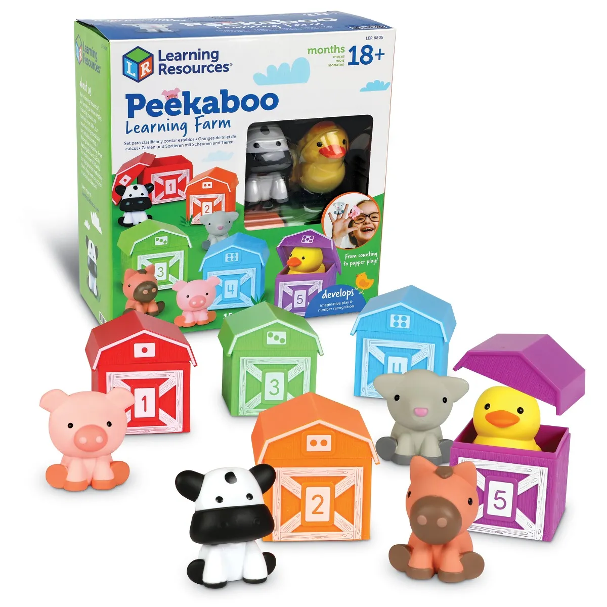 Learning Resources Puzzle Peekaboo Learning Farm