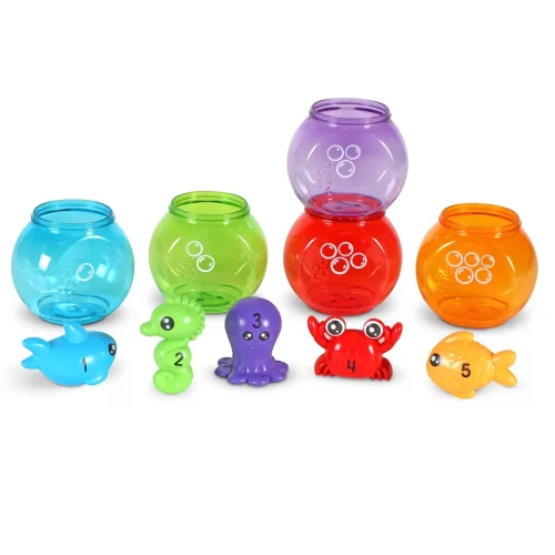 Alternative view of Learning Resources Puzzle Peekaboo Fish Bowl Friends