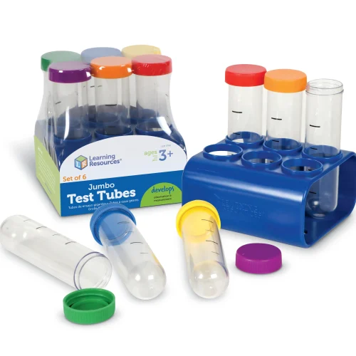Alternative view of Learning Resources Puzzle Primary Science® Jumbo Test Tubes with Stand