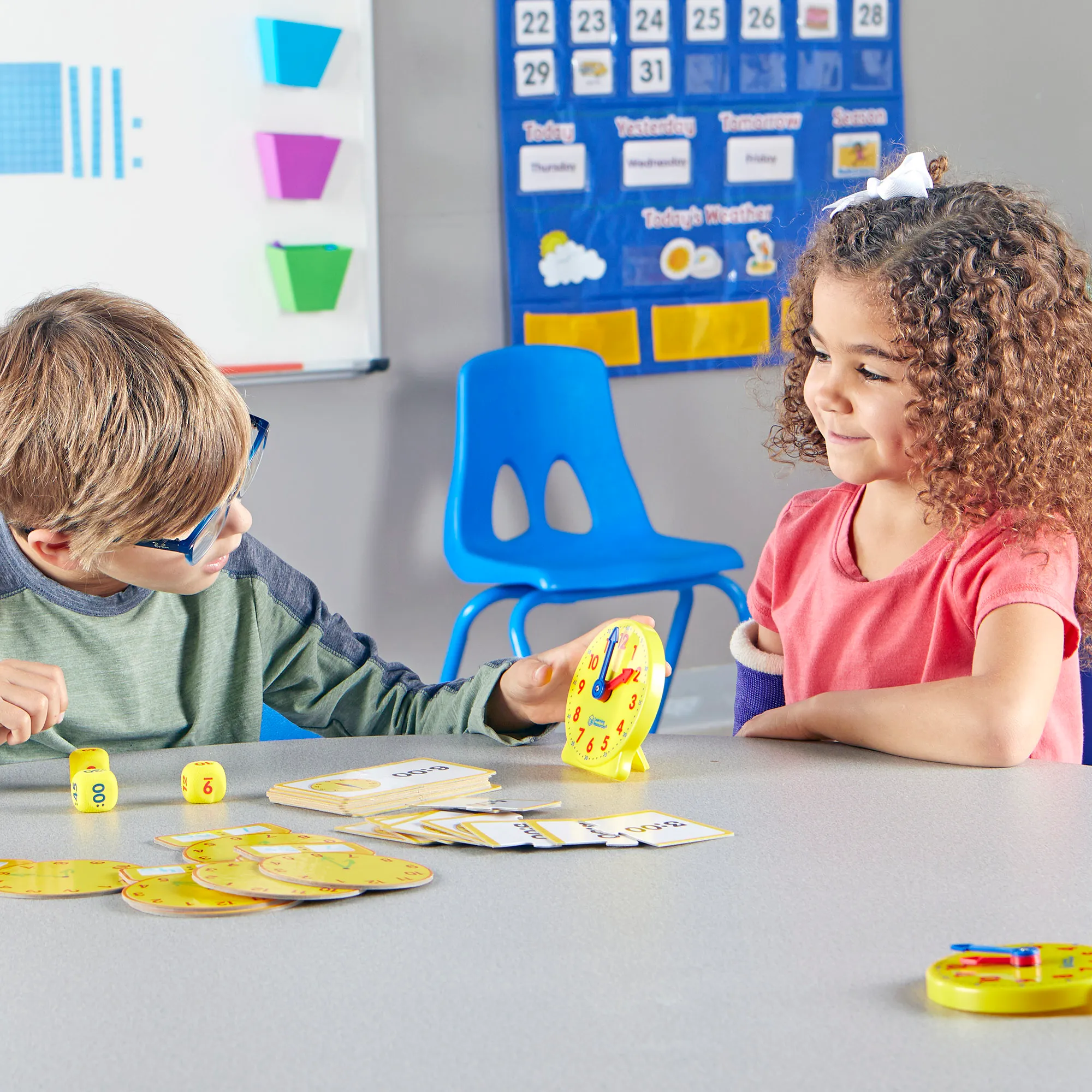 Learning Resources Puzzle About Time! Small Group Activity Set - Image 7