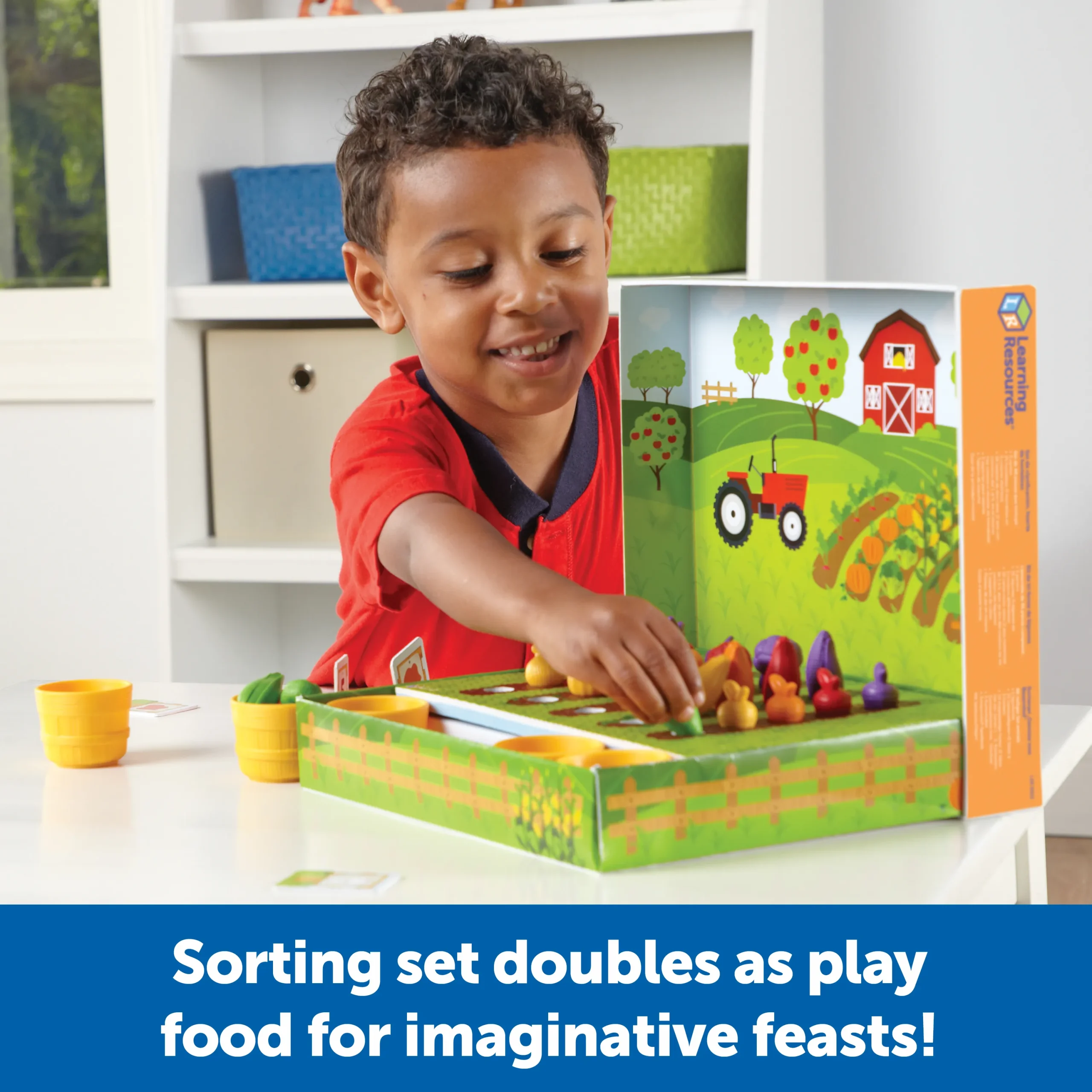 Learning Resources Puzzle Veggie Farm Sorting Set - Image 5