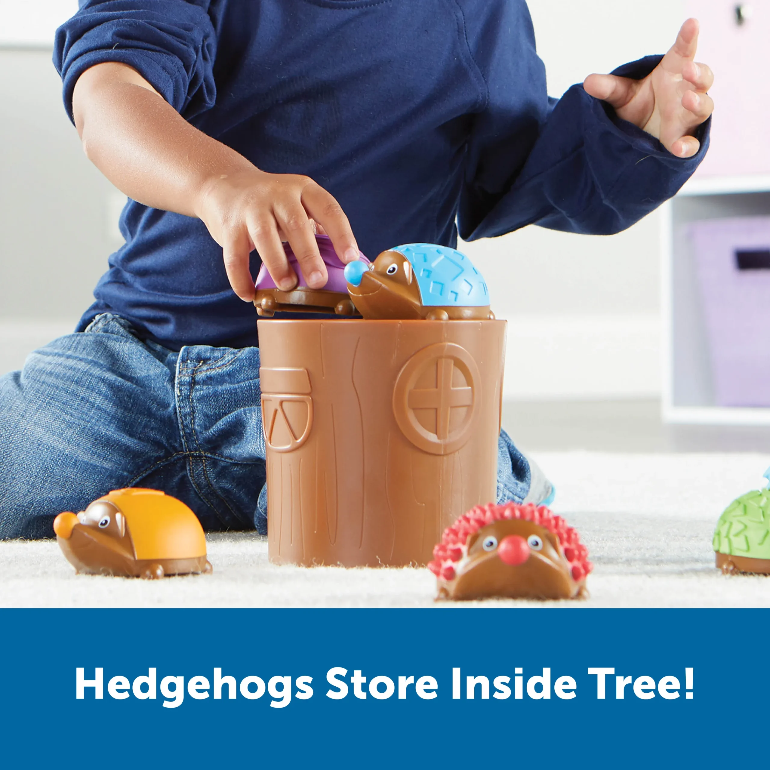Learning Resources Puzzle Spike the Fine Motor Hedgehog® Sensory Tree House - Image 5