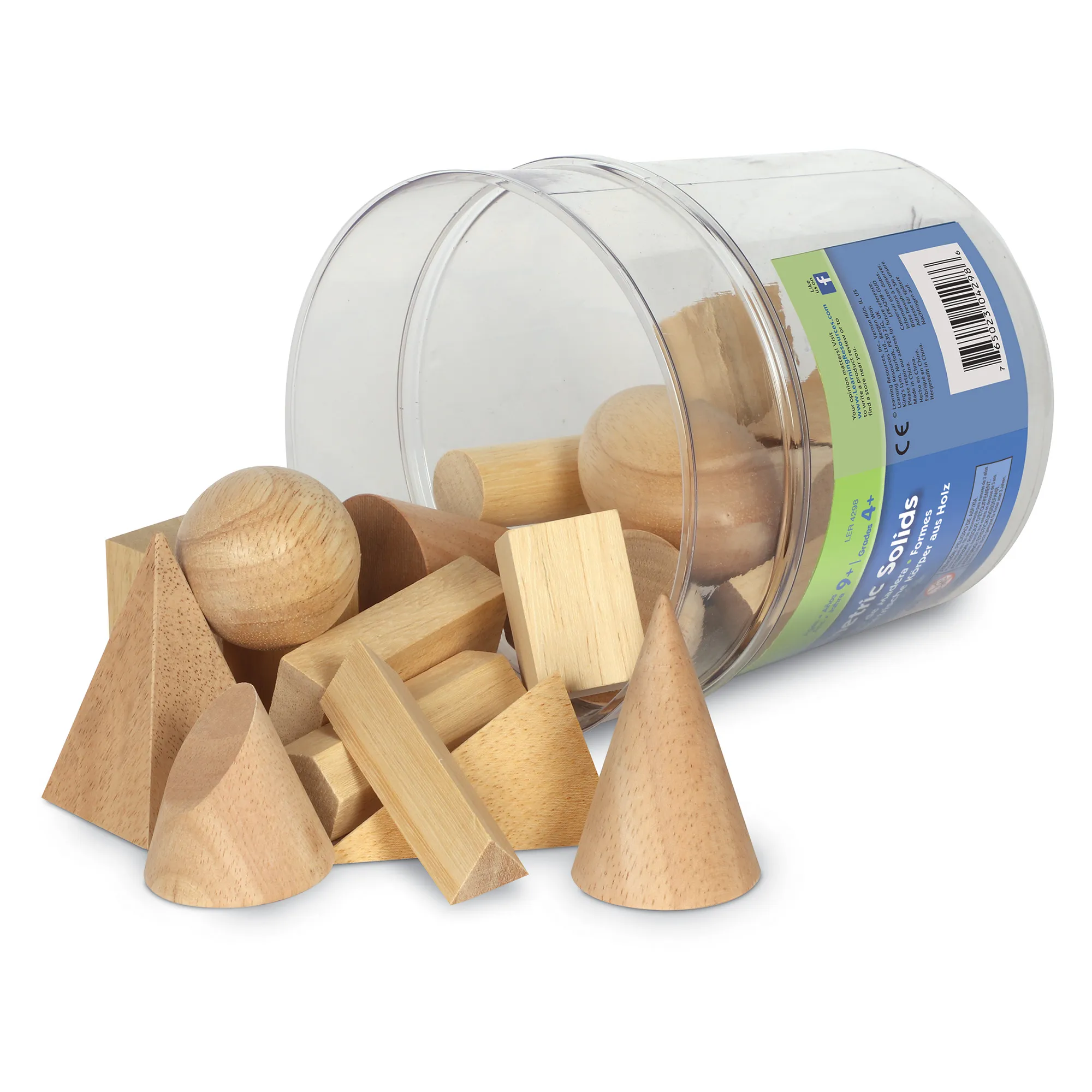 Learning Resources Puzzle Wooden Geometric Solids - Image 4