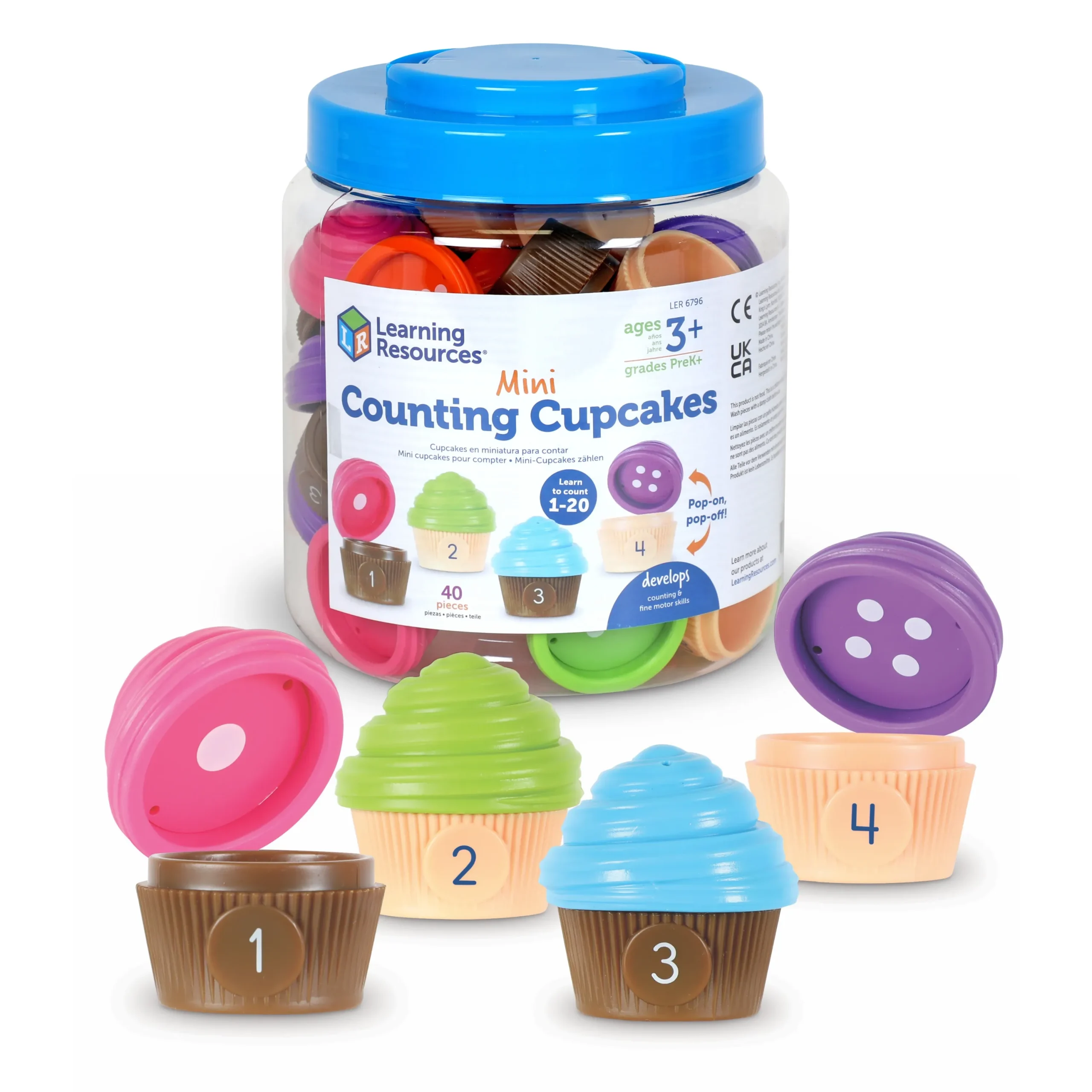Learning Resources Puzzle Mini Counting Cupcakes
