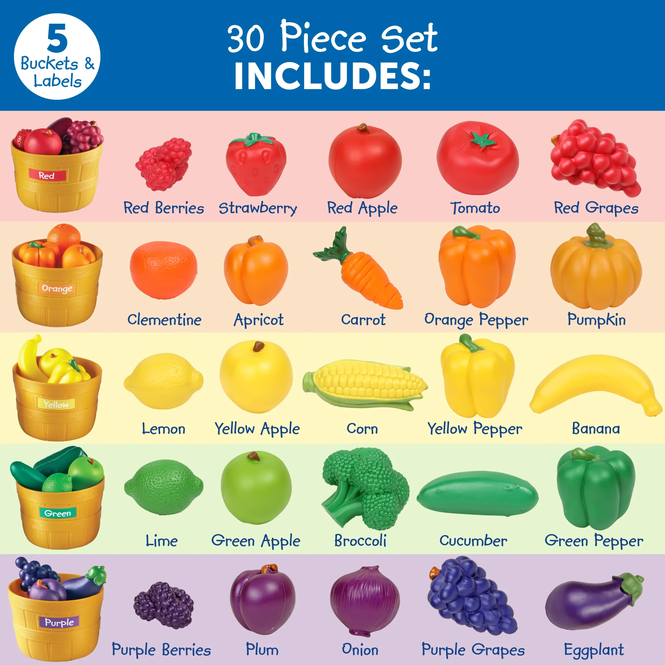 Learning Resources Puzzle Farmer's Market Color Sorting Set - Image 5