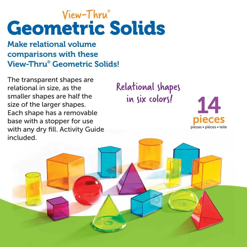 Learning Resources Puzzle View-Thru® Geometric Solids - Image 2