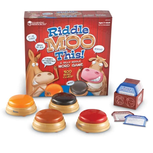Learning Resources Puzzle Riddle Moo This A Silly Riddle Word Game