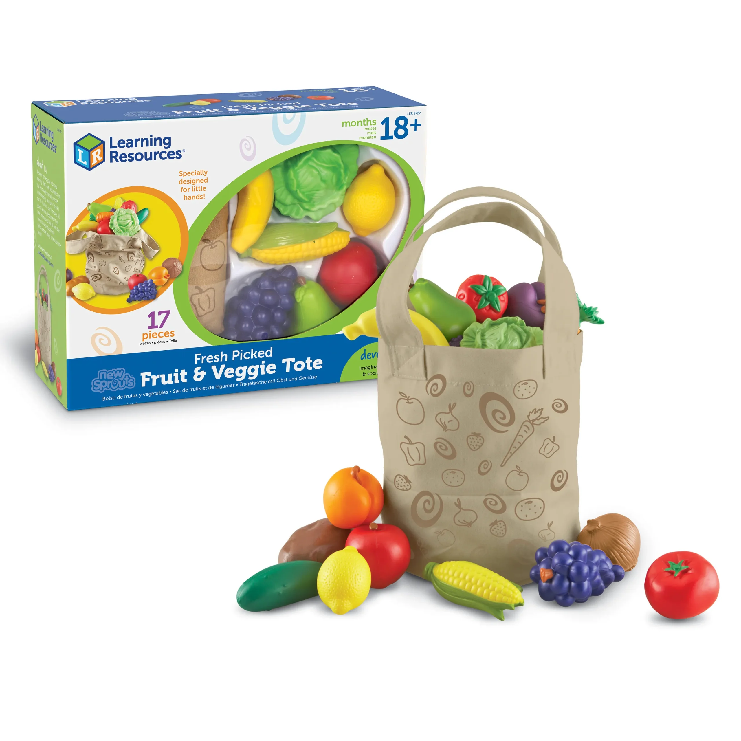 Learning Resources Puzzle New Sprouts® Fruit & Veggies Tote