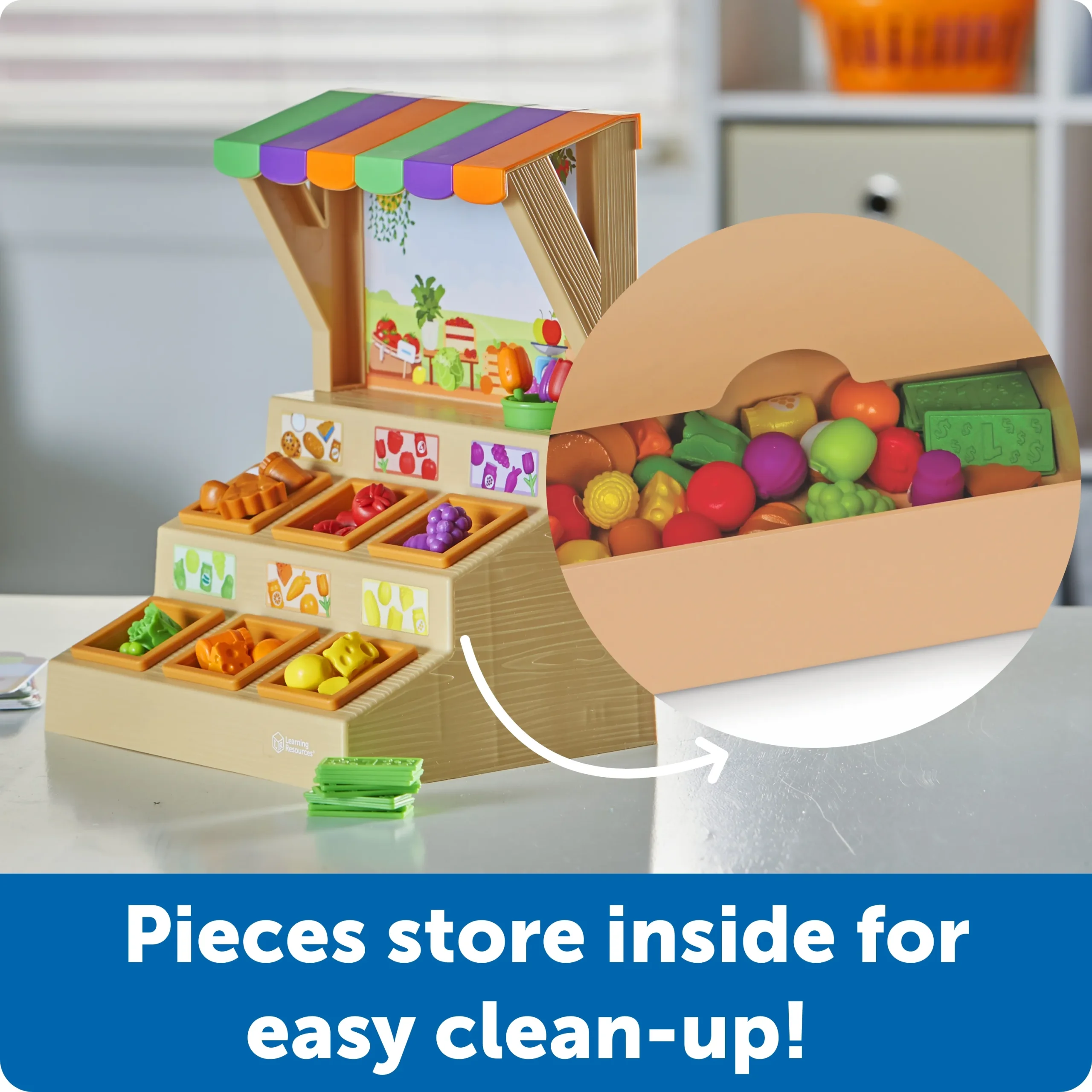Learning Resources Puzzle Mini Farmstand Sorting Set - Image 5
