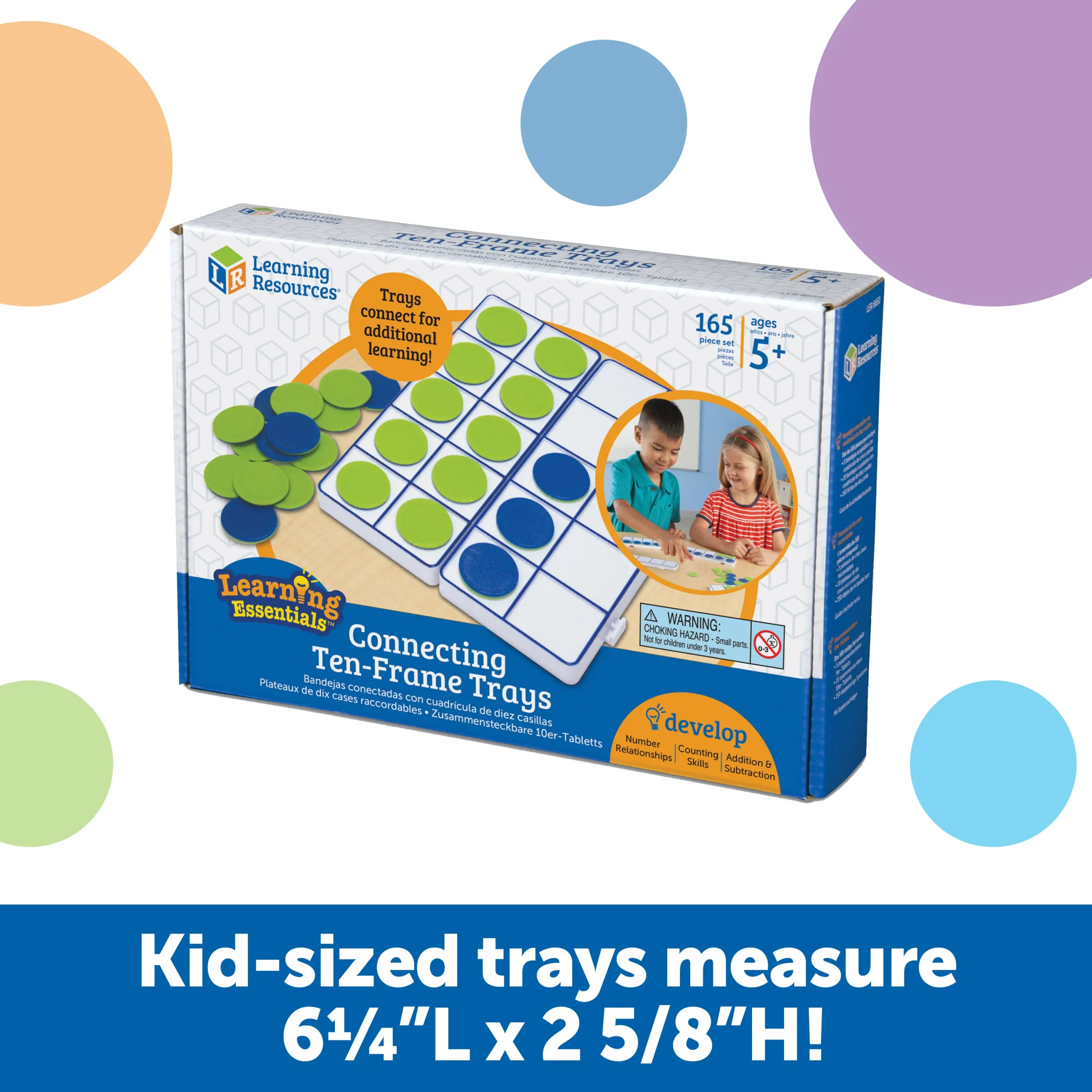 Learning Resources Puzzle Connecting Ten-Frame Trays - Image 5